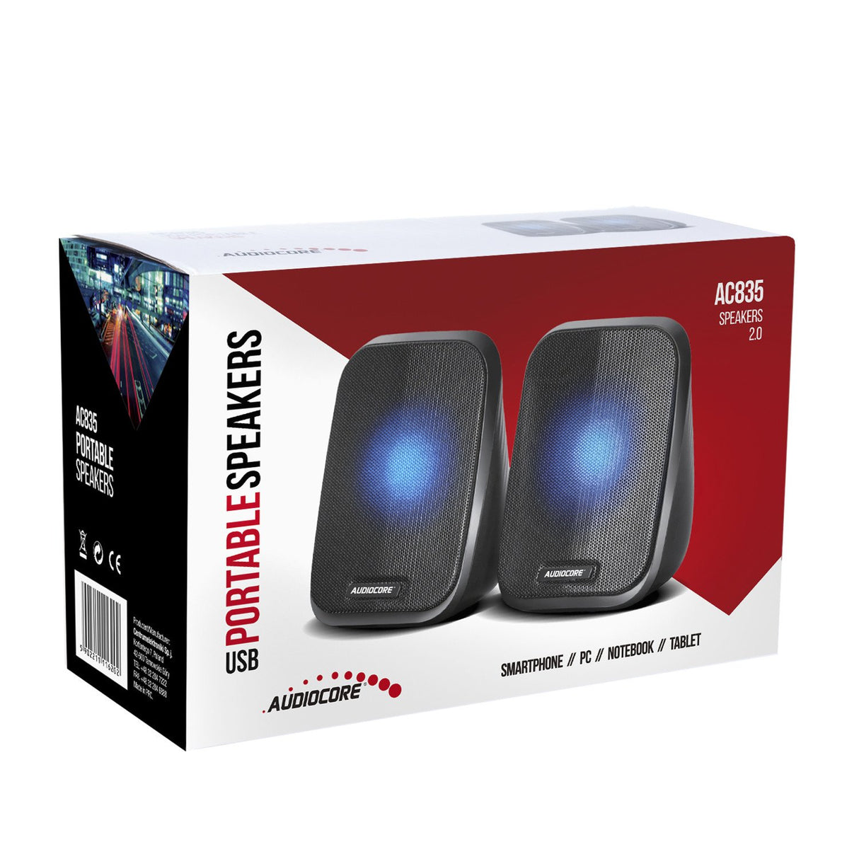 EAN 5902211116202 - Audiocore AC835 altavoz Negro Alámbrico 6 W imagen 3