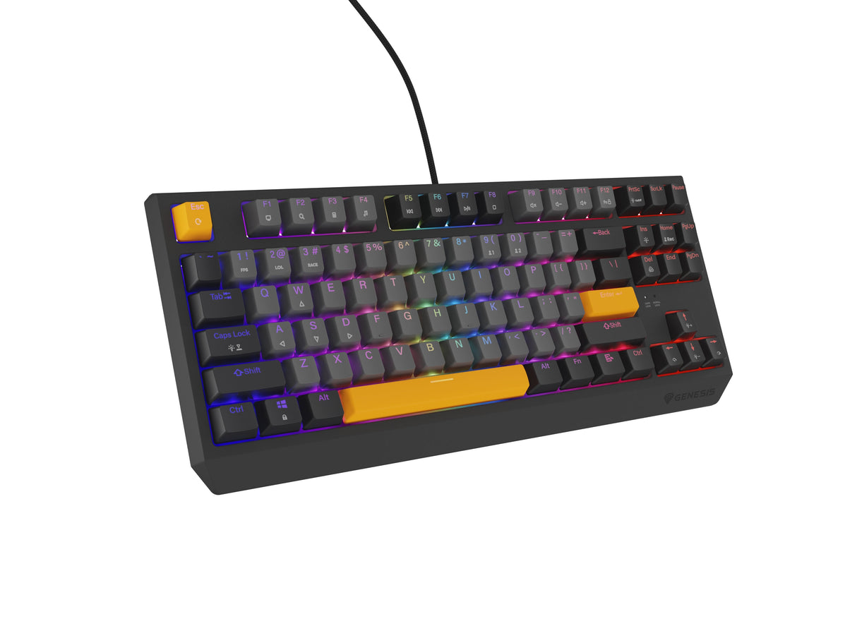 Genesis Thor 230 Tkl Anchor Gray Negative Rgb Outemu Red