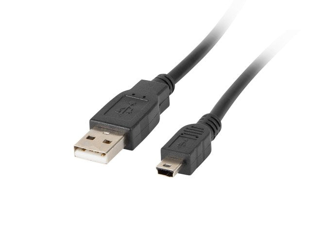 Lanberg Cable Usb Macho A Mini Usb Macho Ca-Usbk-11cc-0018-Bk Ferrita Negro 1.8 Metros