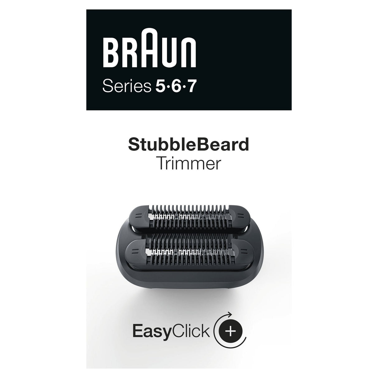 Braun Easyclick Cabezal Para Afeitado, Ensayo Cabezal Para Afeitado, 1 Cabezal(Es), Negro, Braun, Series 5, 6, 7, 20,5 G
