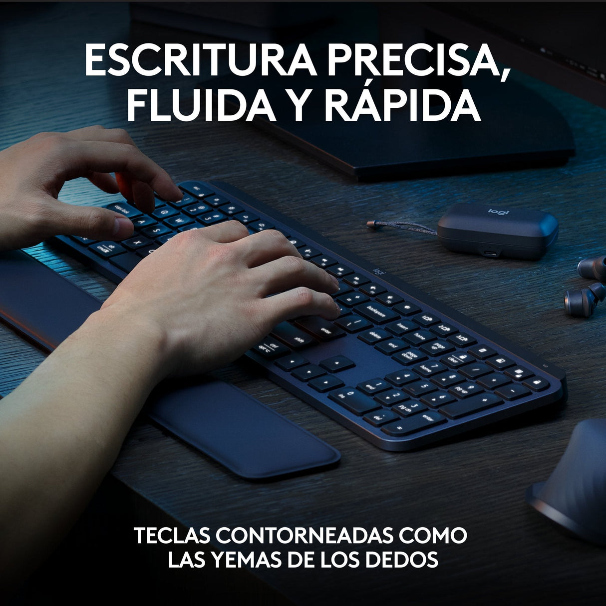 EAN 5099206112452 - Logitech 920-011610 teclado Ratón incluido Oficina RF Wireless + Bluetooth QWERTY Español Grafito imagen 4