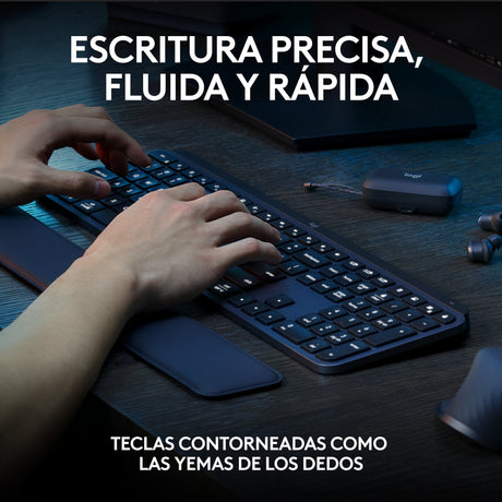 EAN 5099206112452 - Logitech 920-011610 teclado Ratón incluido Oficina RF Wireless + Bluetooth QWERTY Español Grafito imagen 4