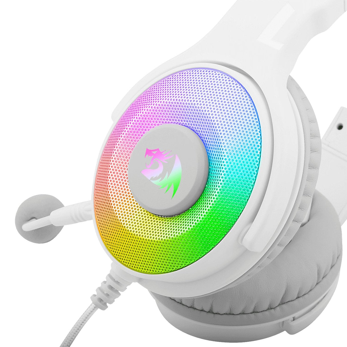 Redragon Pandora 2 Auricular Gaming Rgb Adaptador Xbox/Ps4 Micrófono Blanco