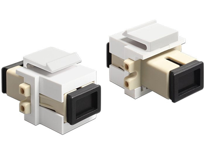 Delock 86331 Módulo Keystone Sc Símplex Hembra A Sc Símplex Hembra Beis / Blanco