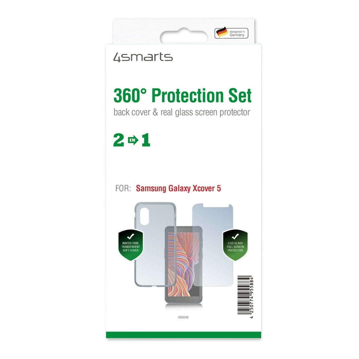 EAN 4250774955884 - 4smarts 493048 protector de pantalla o trasero para teléfono móvil Samsung 5 pieza(s) imagen 2