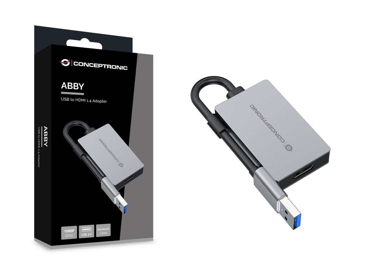 EAN 4015867240991 - Conceptronic ABBY22G Adaptador gráfico USB 1920 x 1080 Pixeles Gris imagen 5