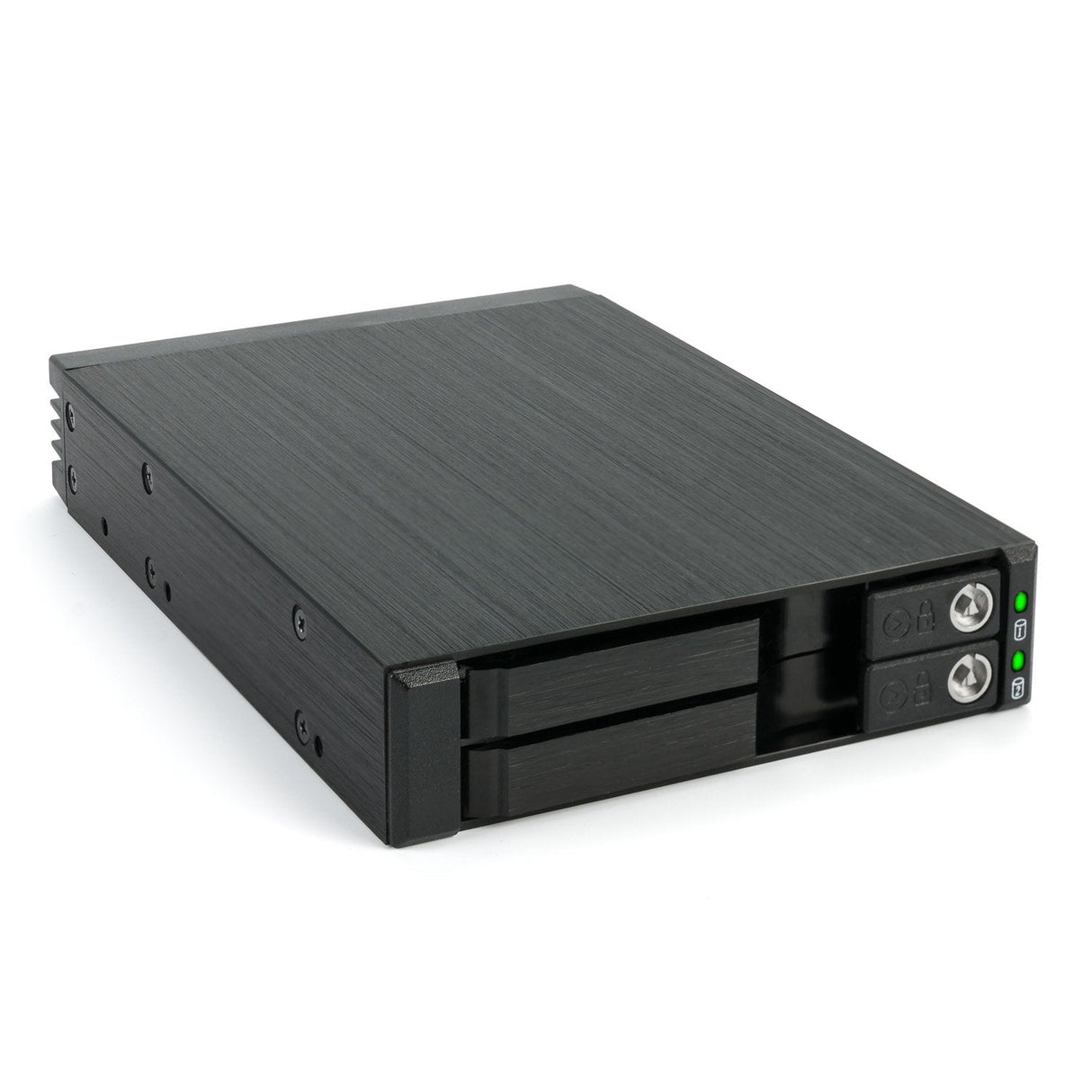 Fantec Mr-25dual, Marco Extraíble Sata + Sas Hdd/Ssd De 2,5", Negro
