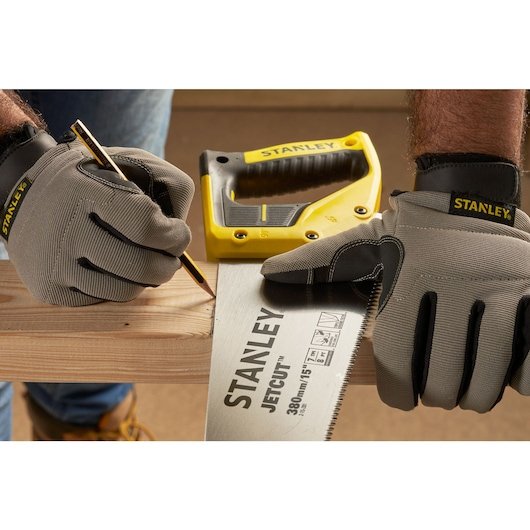 EAN 3253562152817 - Stanley 2-15-281 sierra 38 cm Negro, Acero inoxidable, Amarillo imagen 7