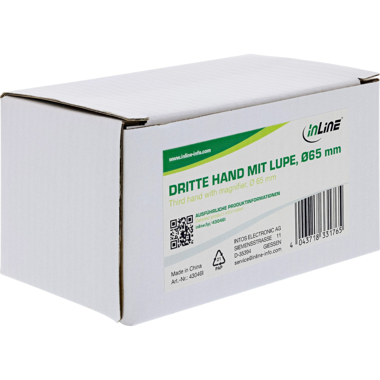 Inline® Third Hand, With Magnifying Glass
