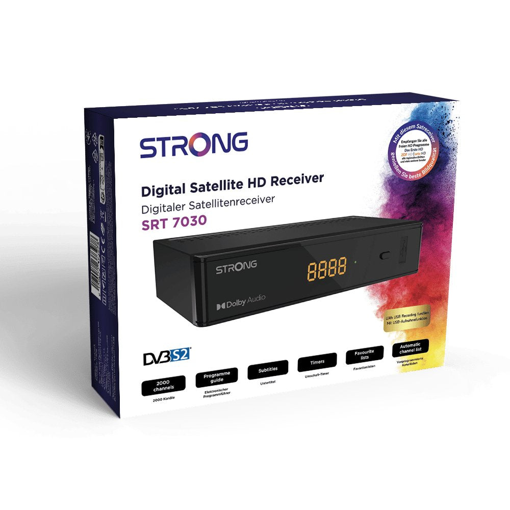 EAN 9120072373978 - Strong SRT 7030 descodificador para televisor Satélite HD Negro imagen 7