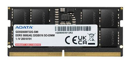 EAN 4711085948823 - ADATA Gold módulo de memoria 32 GB 1 x 32 GB DDR5 5200 MT/s imagen 1
