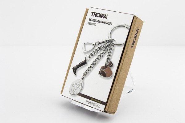 Troika Schlüsselanhänger Pferdeglück