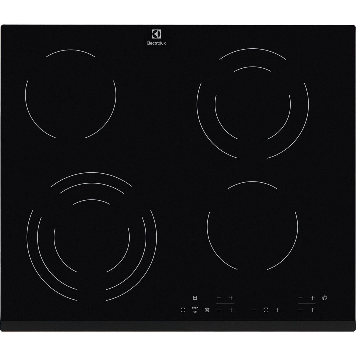 EAN 7332543484140 - Electrolux EHF6343FOK Negro Integrado 60 cm Cerámico 4 zona(s) imagen 1