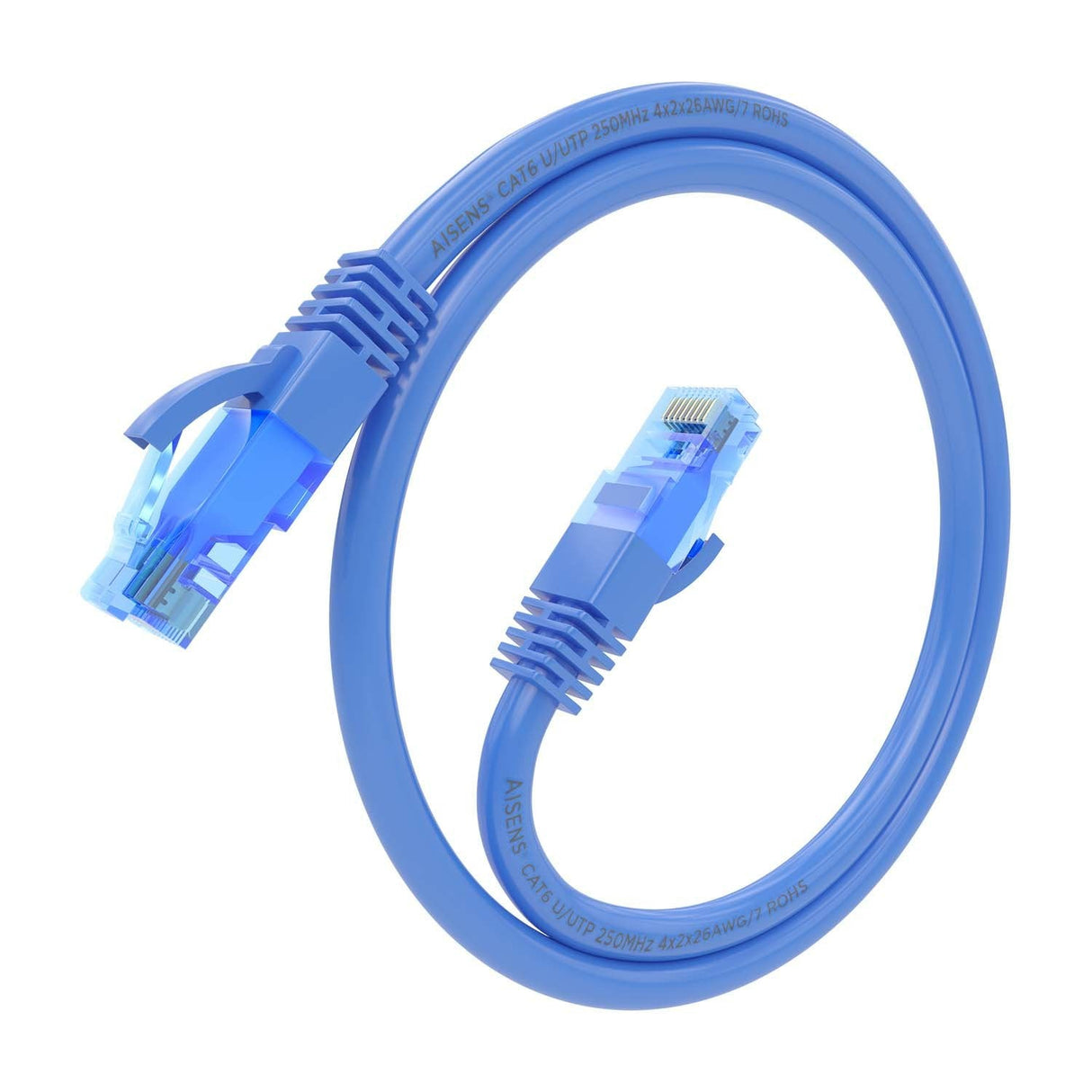 Aisens Cable De Red Rj45 Cat.6 Utp Awg26 Cca - 25cm - Azul