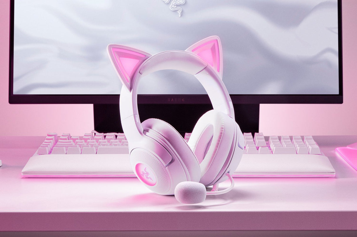 Auriculares Razer Kraken Kitty V2, Blancos