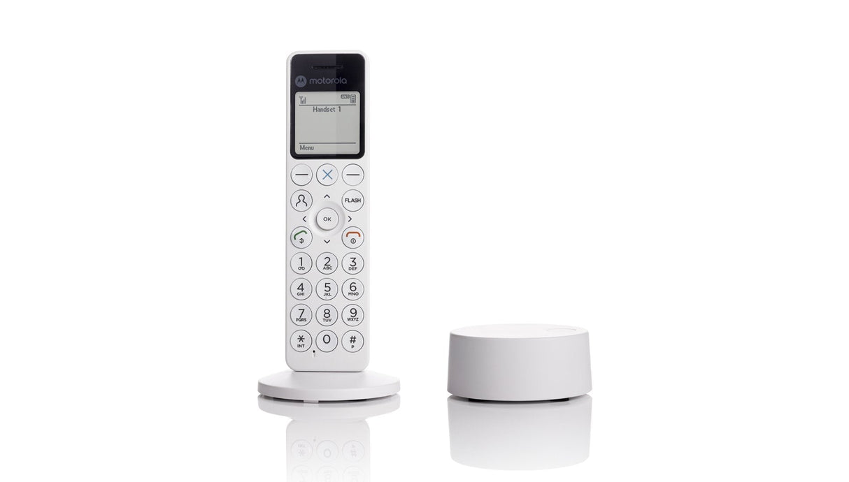 Motorola Dot411 Telefono Inalambrico Dect - Gran Pantalla Lcd - Teclado Retroiluminado - Manos Libres