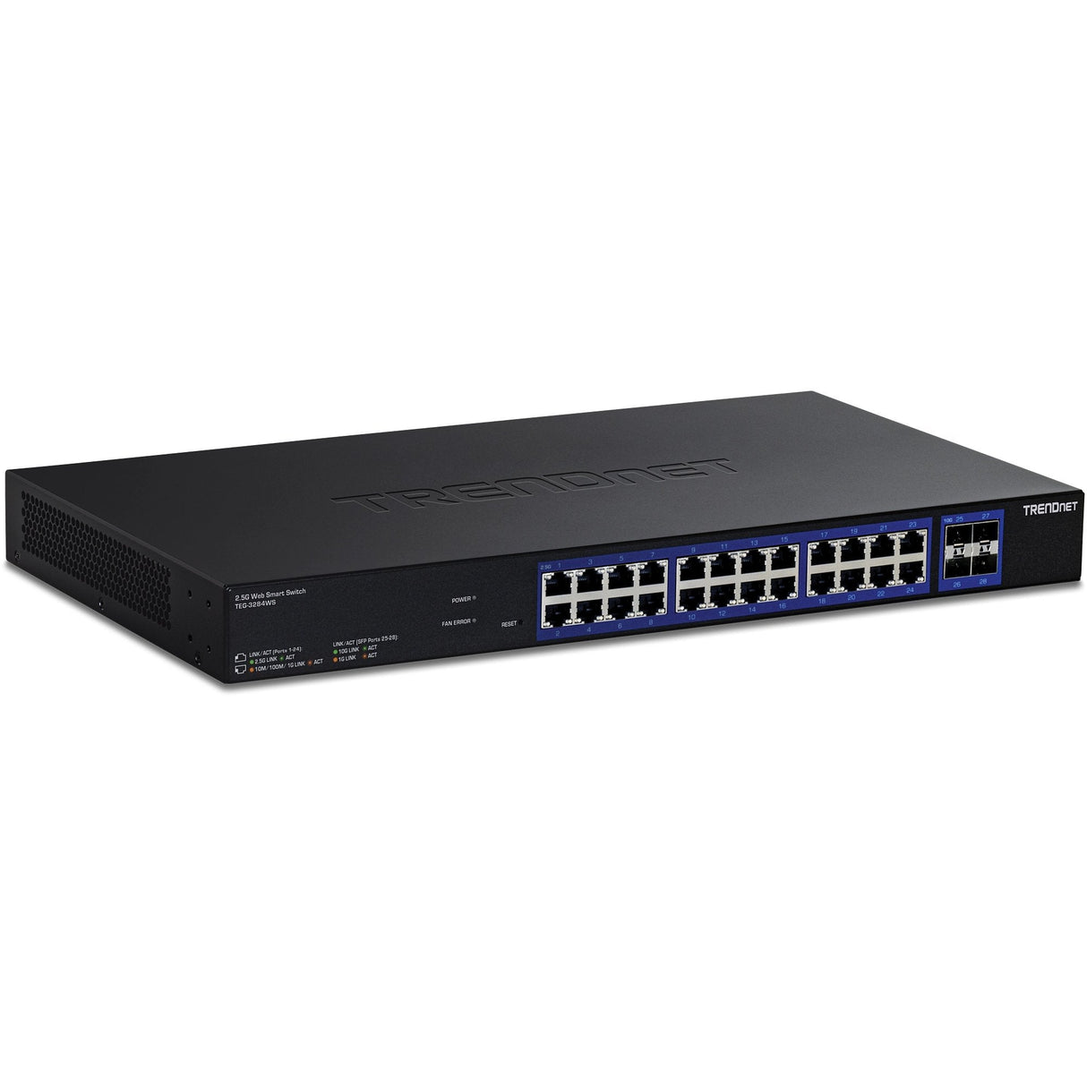EAN 710931141221 - Trendnet TEG-3284WS switch Gestionado 2.5G Ethernet (100/1000/2500) Negro imagen 1