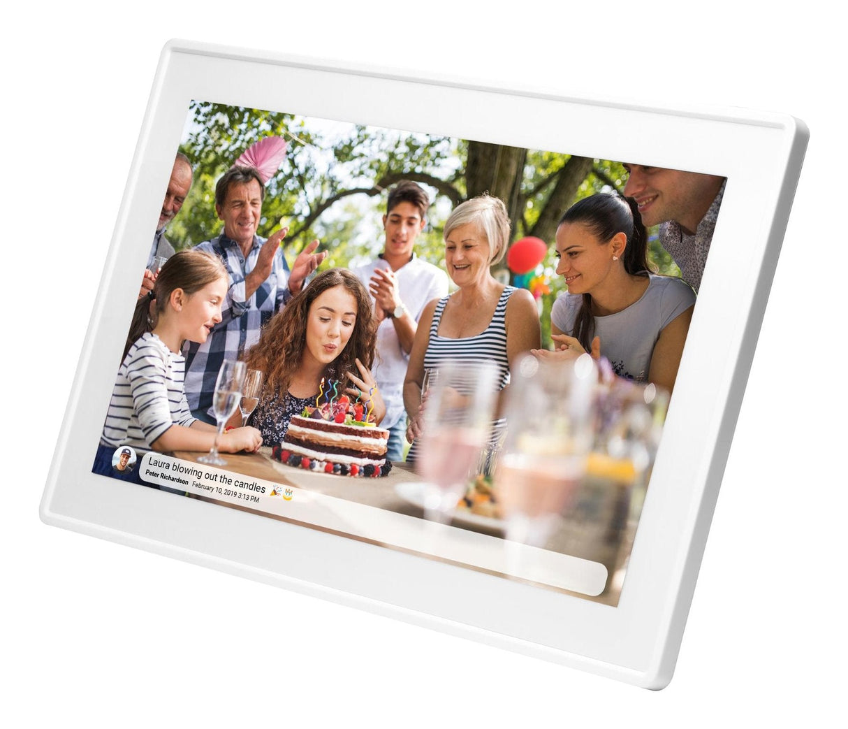 Marco Fotográfico Denver Pff-1515w Digital Blanco 39,6 Cm (15.6") Pantalla Táctil Wifi