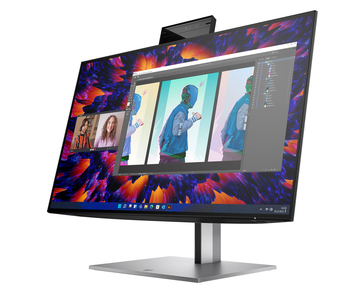 Hp Monitor Z24m G3 Qhd Usb-C Pd Workstation 23.8'' Ips 2560x1440 5ms Dp Hdmi Usb-C Altavoces Camara Web 5mp Y Microfono Integrados