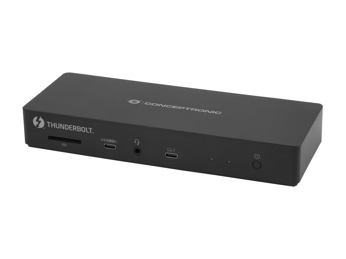 EAN 4015867240748 - Conceptronic DONN30B base para portátil y replicador de puertos Alámbrico Thunderbolt 4 Negro imagen 4