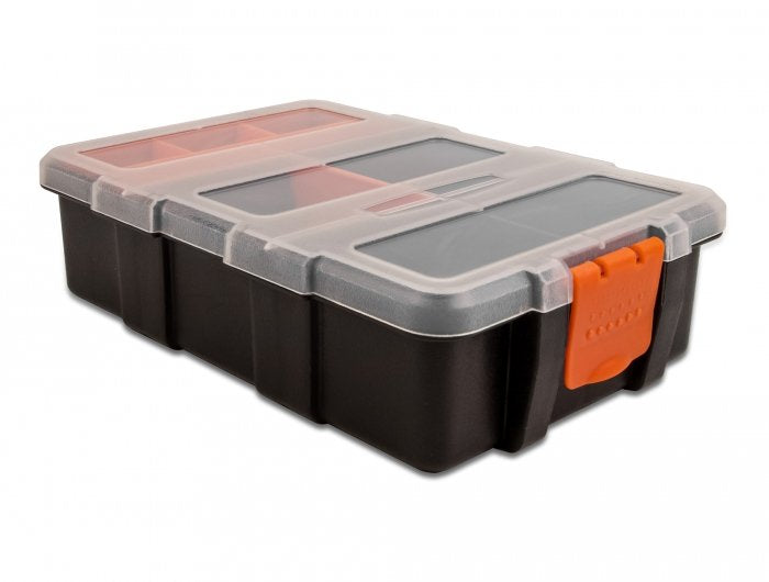 Sortimentsbox Mit 11 Fächern 220 X 155 X 60 Mm Naranja Schwarz