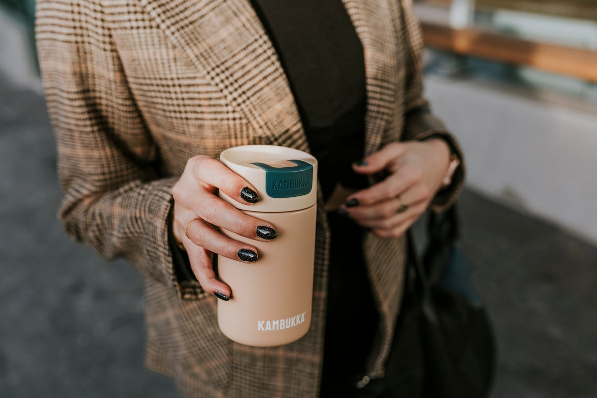 Botella Termo Kambukka Olympus Latte Acero Inoxidable Antigoteo Antiderrame