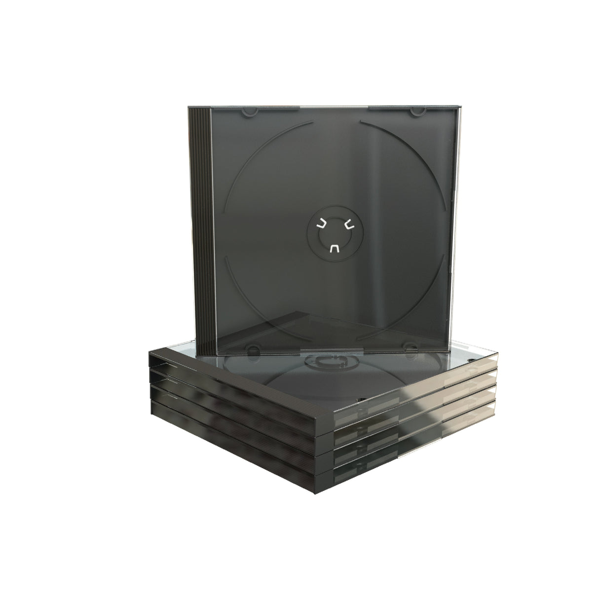 EAN 4260057122186 - MediaRange BOX31 funda para discos ópticos Caja transparente para CD 1 discos Negro, Transparente imagen 1