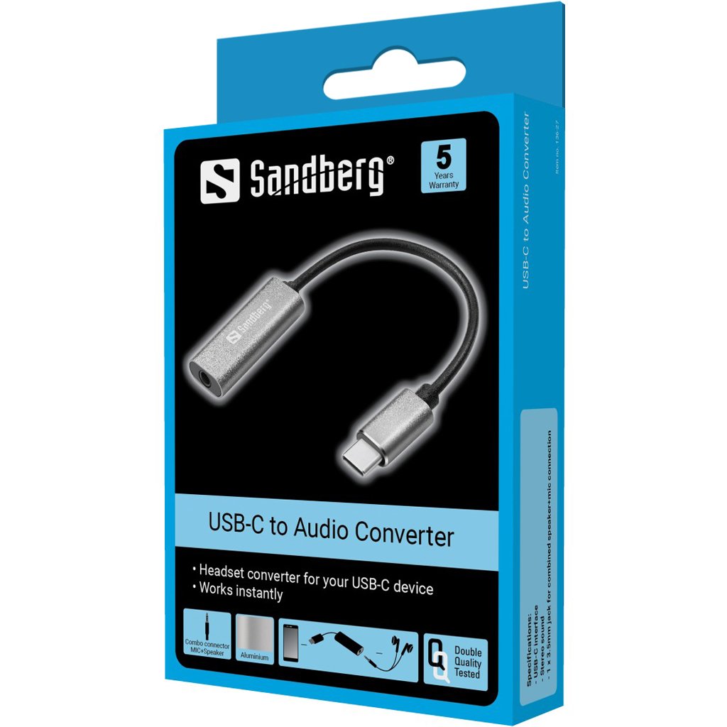 Adaptador De Audio Sandberg Usb-C