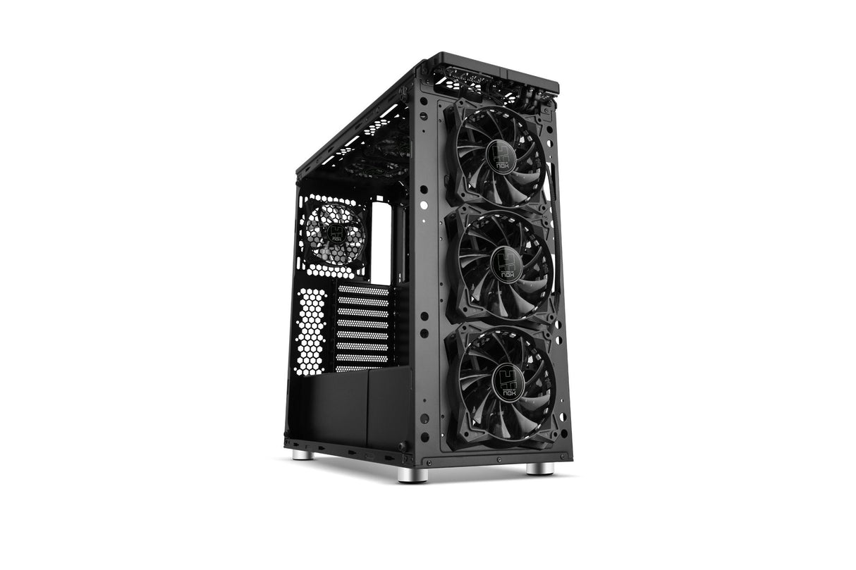 Caja Pc Nox Atx Hummer Tgx. Torre. Cristal Templado Usb 3.0 Con Ventiladores