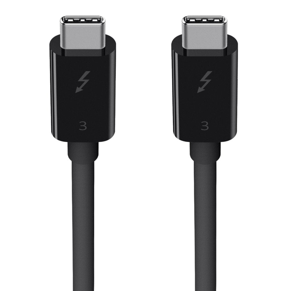 Cable Belkin F2cd084bt0.8mbk  Thunderbolt 3  De Usb-C A Usb-C  0.8m  Color Negro