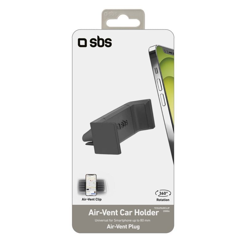 EAN 8018417328886 - SBS TESUPAIRCLIP soporte Soporte pasivo Teléfono móvil/smartphone Negro imagen 2