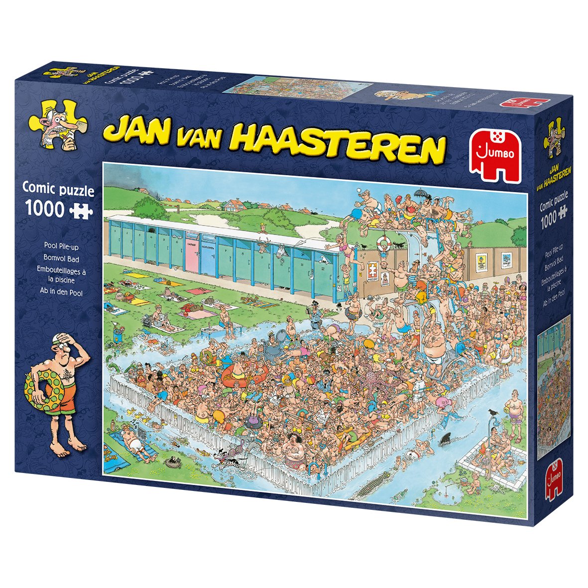 Jumbo Jan Van Haasteren Ab In Den Pool Pool Pile-Up Pileup 1000 Teile Puzzle (20039)