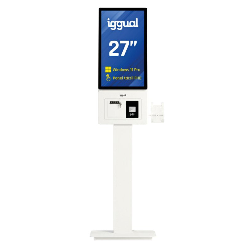 EAN 8435364319932 - iggual ORCHID KI-27 Diseño de quiosco 68,6 cm (27") LED Wifi 250 cd / m² Full HD Blanco Pantalla táctil P imagen 2