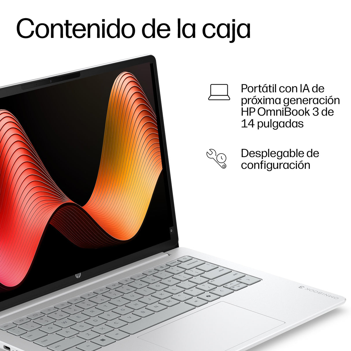 EAN 0821844595763 - HP OmniBook 3 Laptop Next Gen AI 14-hz0005nsx Copilot+ PC Snapdragon X1-26-100 Portátil 35,6 cm (14") 2K imagen 4