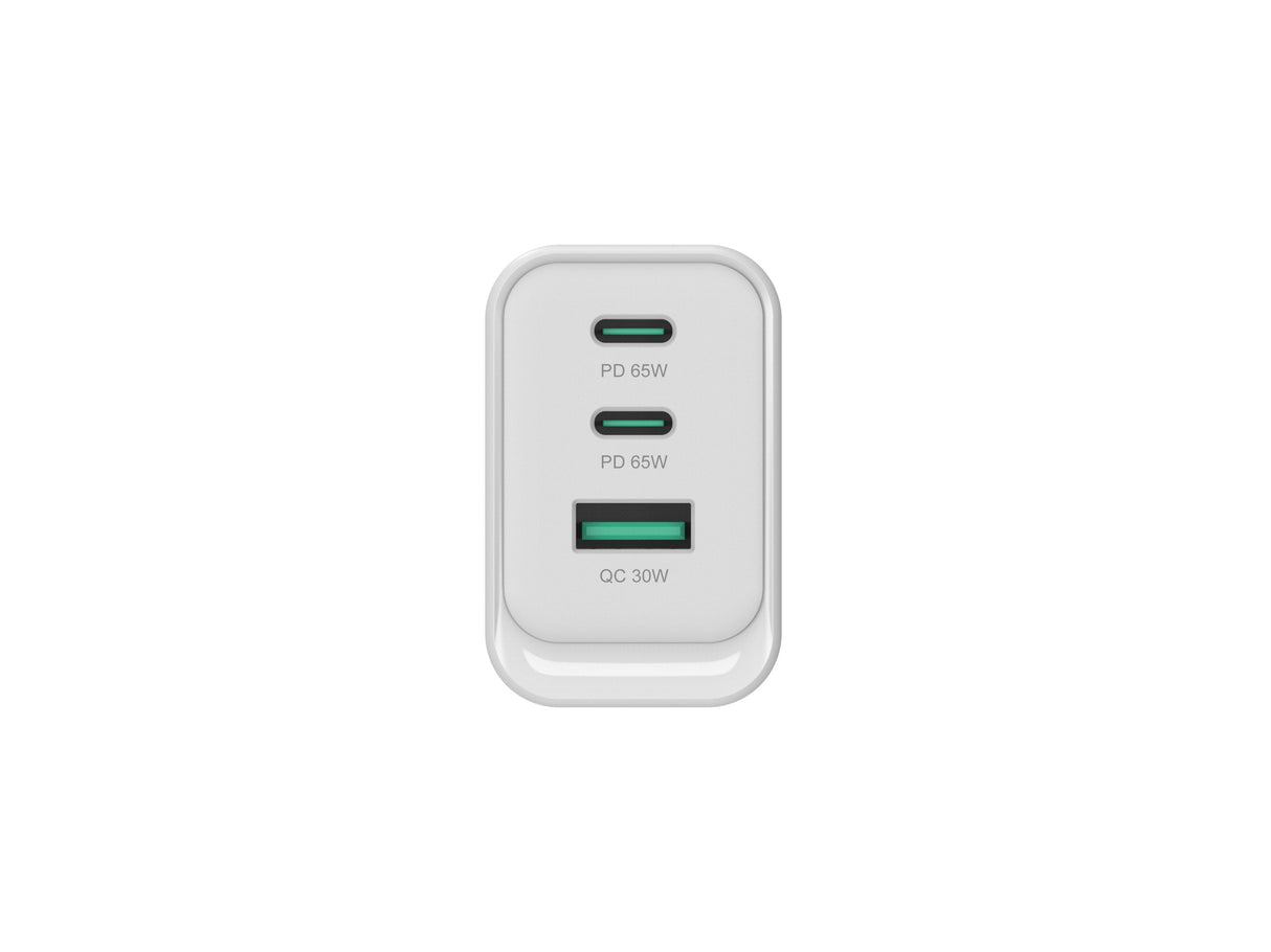 Cargador De Pared Quick Charge 3.0 Pd  Pps 2 Puertos Usb-C 1 Puerto Usb-A Conceptronic Althea 65w