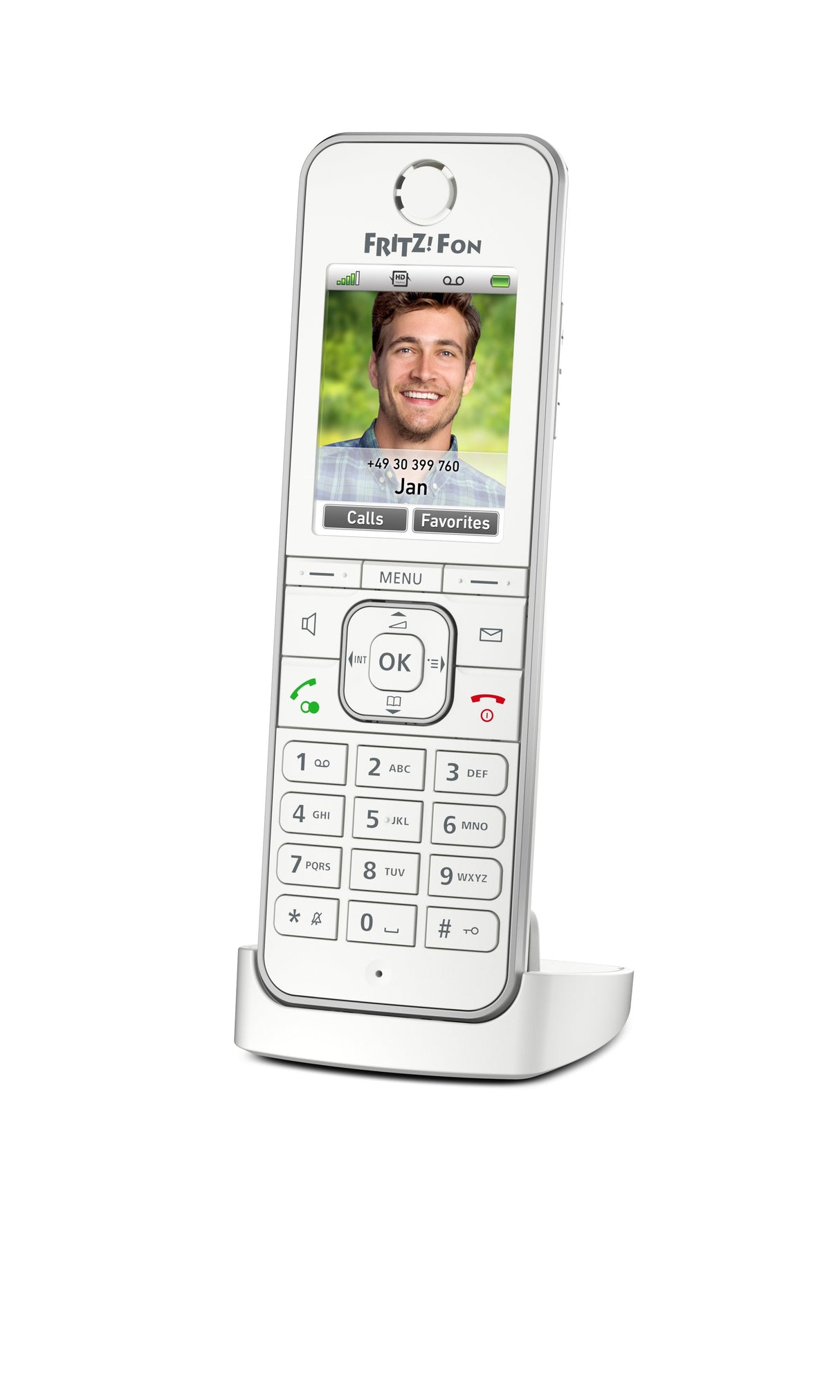 Teléfono Inalambrico Dect Digital Fritz! C6 Blanco Estandar Dect Gap/Pantalla Color/Manos Libres 20002875