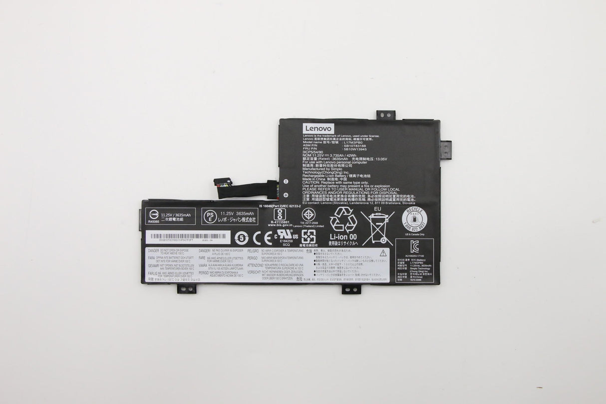 42wh Internal Lithium-Ion Battery For Lenovo Devices