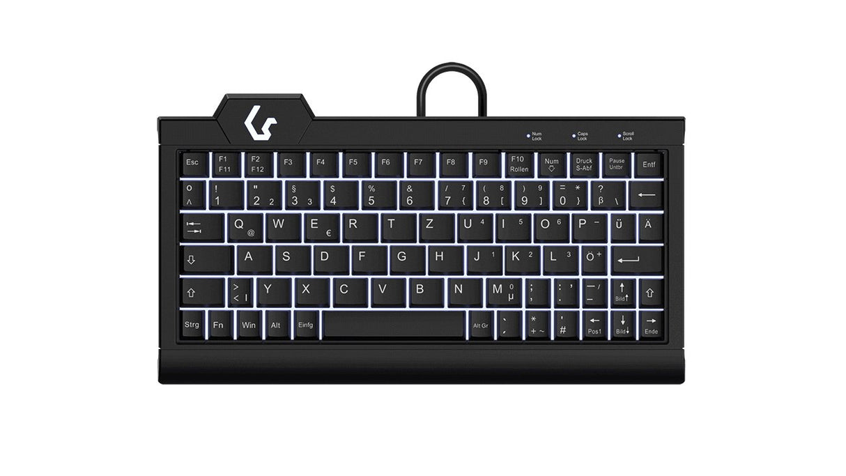 Keysonic Super Mini-Tas, Backlight, Bk, Ksk-3010elc (De)