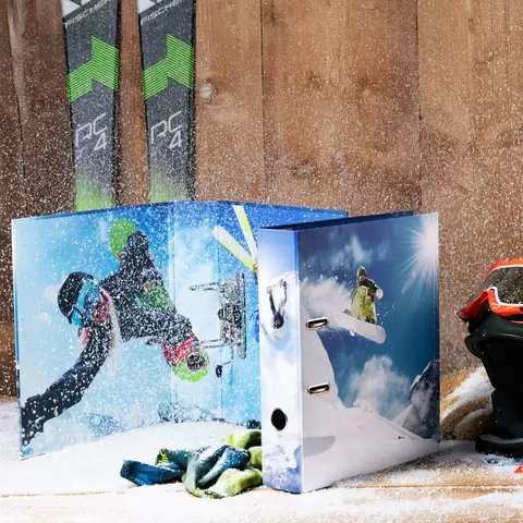 Carpeta Herma A4 De Cartón Deportes De Invierno