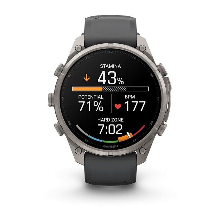 Garmin Fenix 9 Pro Bluetooth Gps 47mm Titanio Con Correa De Silicona En Gris