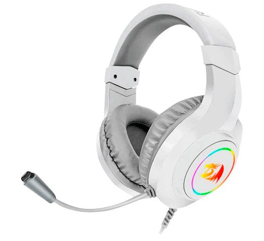 Redragon Hylas Auricular Gaming Rgb 3.5mm Micrófono Blanco