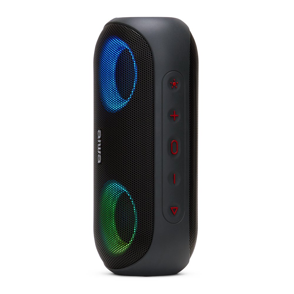Altavoz Bluetooth Aiwa Bst-650 Black Bt 5.0 Tws Micro Integrado 2x10w Rms Hyperbass Ipx6 Iluminacion Rgb Bateria 2000mah