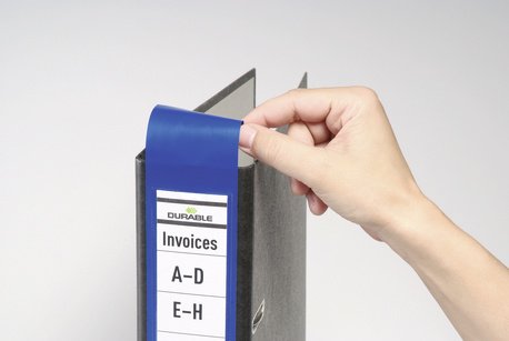 Ordofix Etiqueta Para Lomo De Archivador Selbstkleb 10er Btl Azul