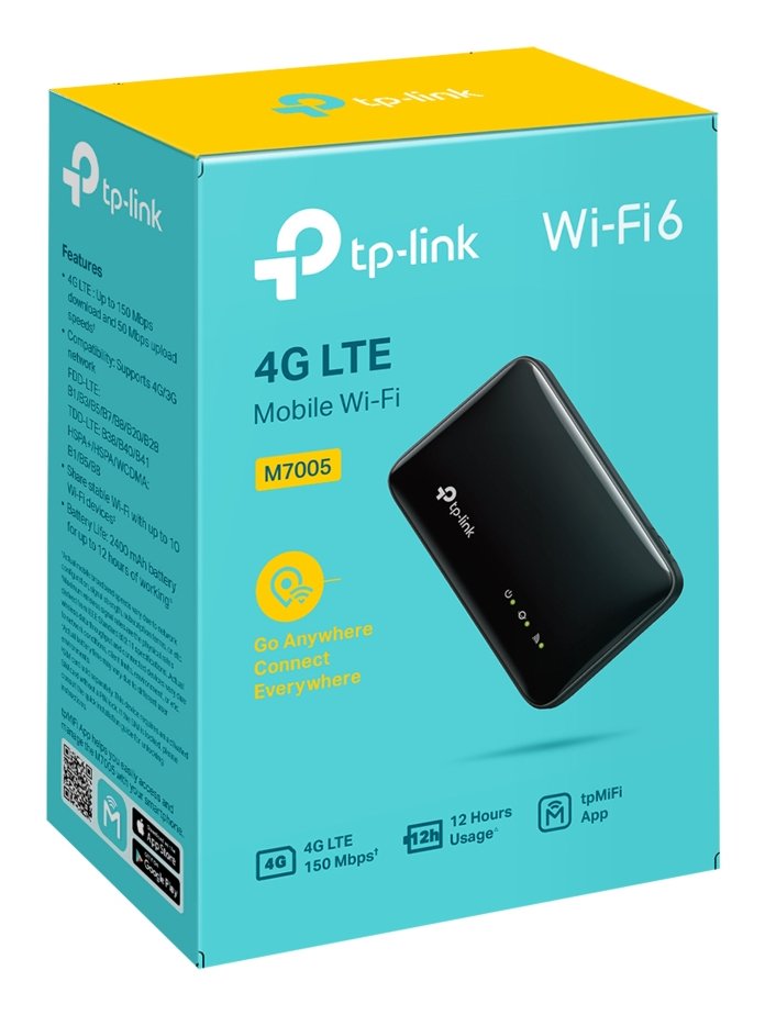 Router Tp-Link M7005 Inalámbrico Banda Única (2,4 Ghz) 4g Negro