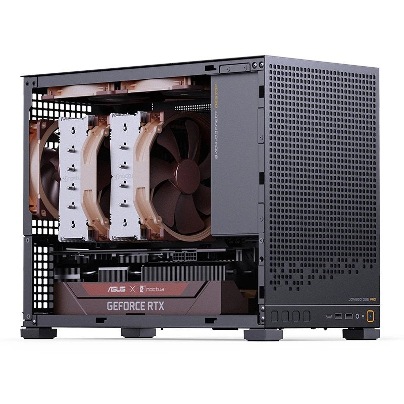 Jonsbo D32 Pro Negro Pc-Gehäuse, Mini-Gehäuse, Matx, Tempered Glass - Schwarz