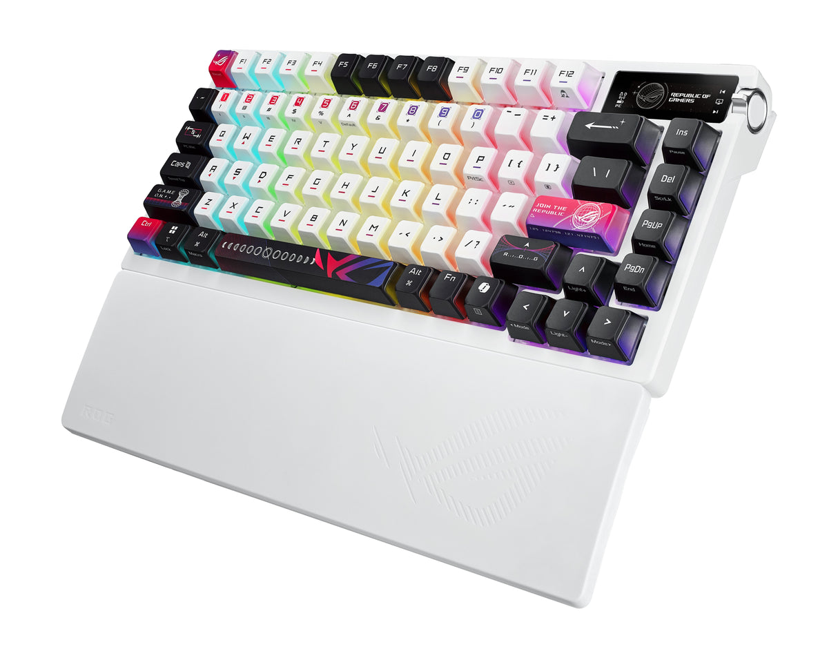 EAN 4711387897355 - ASUS ROG Azoth X teclado Juego USB + RF Wireless + Bluetooth Negro, Blanco imagen 4