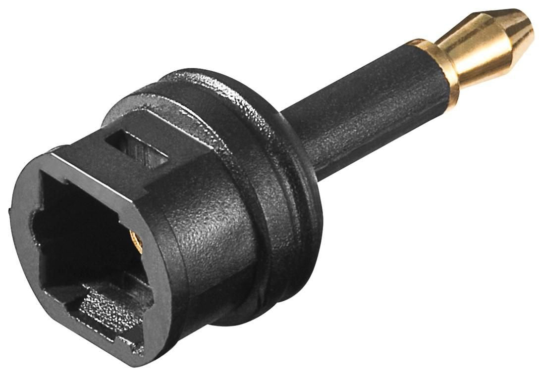 Microconnect Toslink-Adapter Cambiador De Género Para Cable Toslink 3.5 Toslink Mini Negro