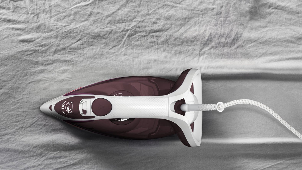 Plancha Tefal Easygliss Plus Fv 5714 De Vapor Blanco/Morado Fv 5714