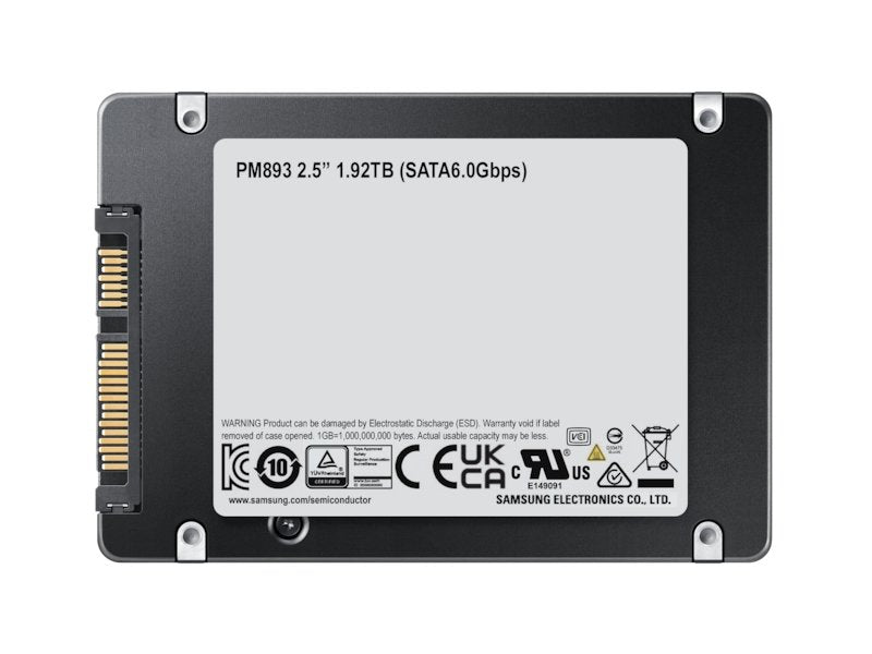 EAN 5704174974215 - Samsung PM893 1,92 TB 2.5" Serial ATA III V-NAND TLC imagen 5