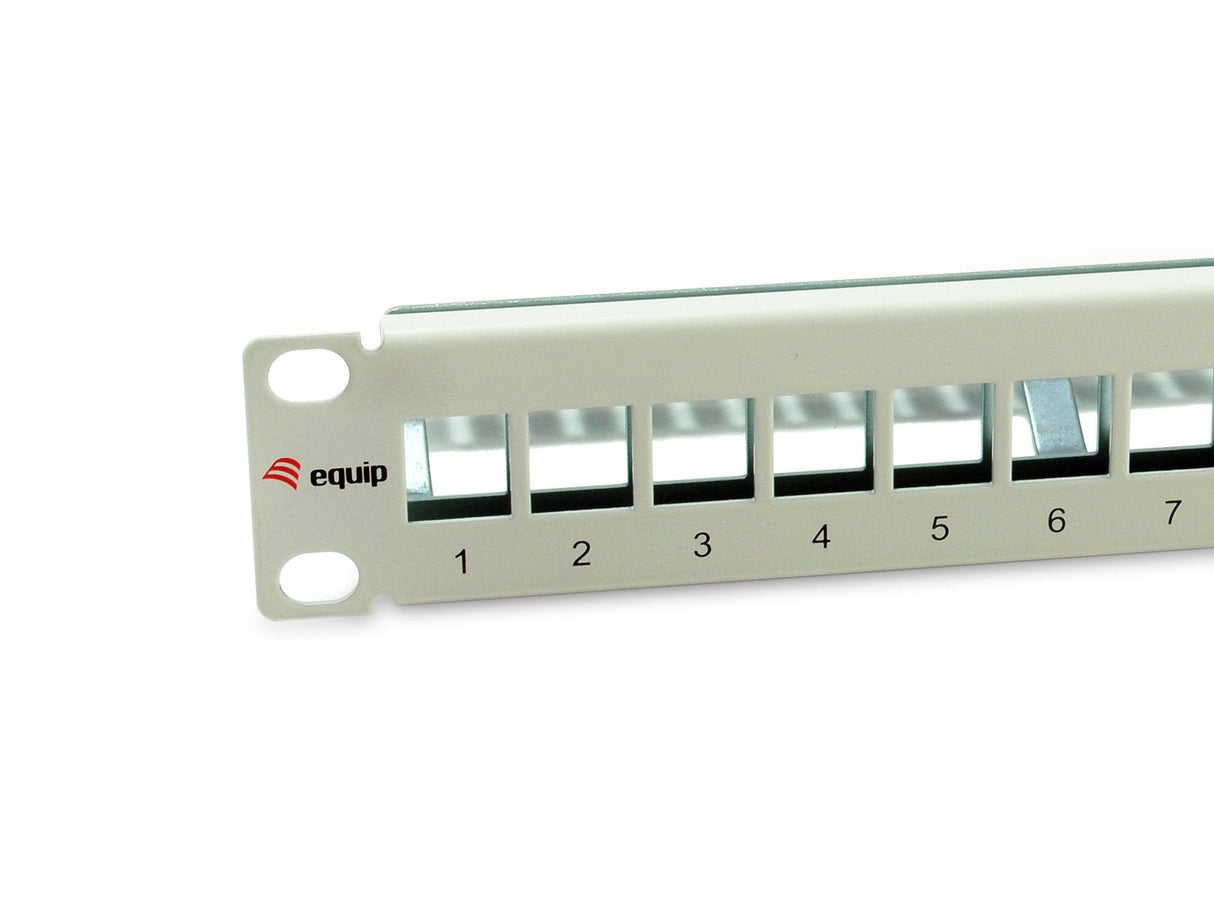 Equip Patchpanel 12x Cat6a 10" Ftp 1he Keymone Montage Ws